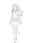 Sharna lineart (Commission) by AerynDiana