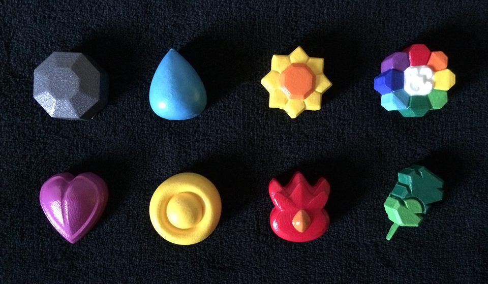 Pokemon Badges Kanto by MeowAbout Crafts by MandyNeko