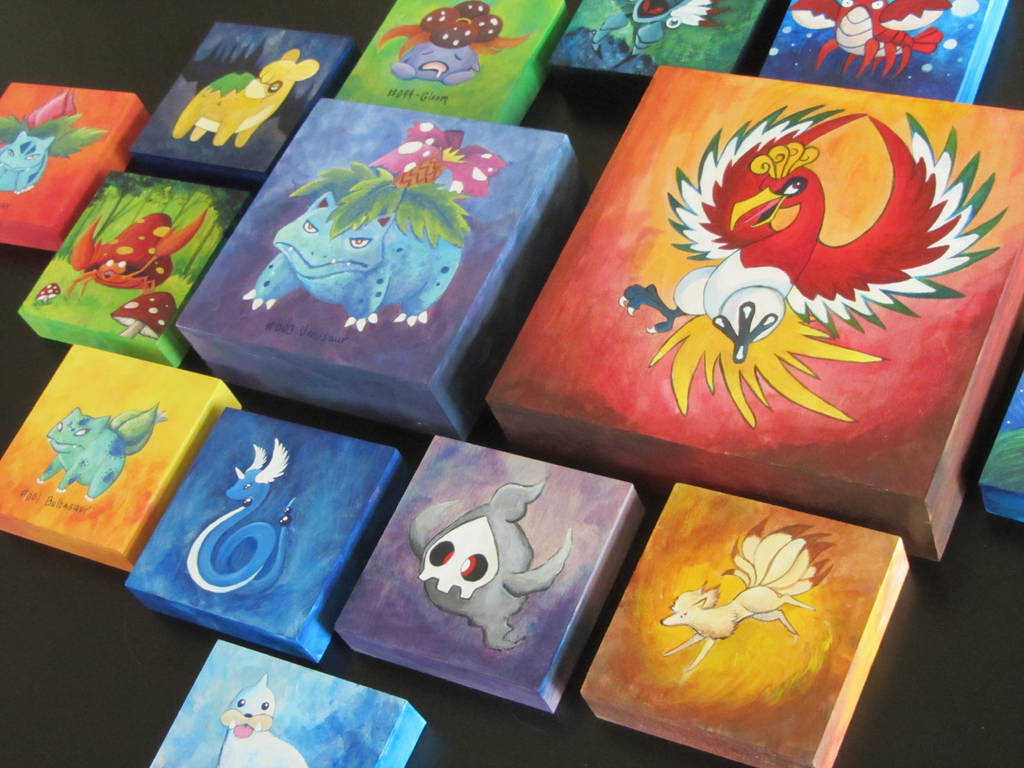 Custom Fine Art Friday Pokemon Paintings by corlista