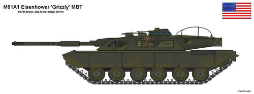 M61 Eisenhower 'Grizzly' MBT by PaintFan08