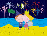 Ben and Holly Kissing on Beach by dylanman10 on DeviantArt