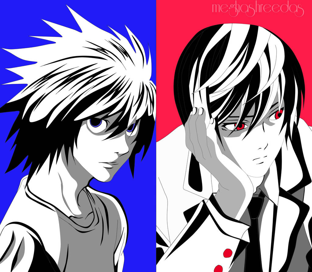 Light and L (Death Note) by meghashreedas on DeviantArt