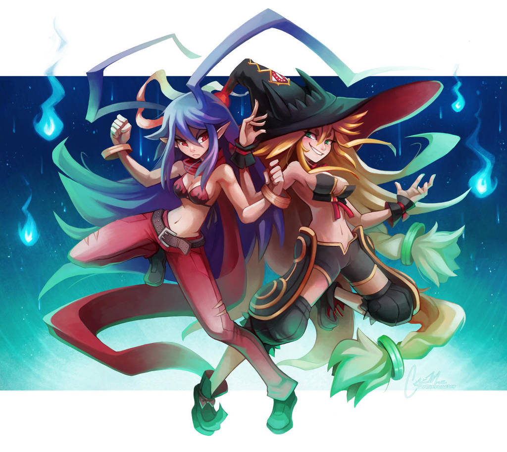 Disgaea - Laharl and Metallia - COMMISSION by RinTheYordle