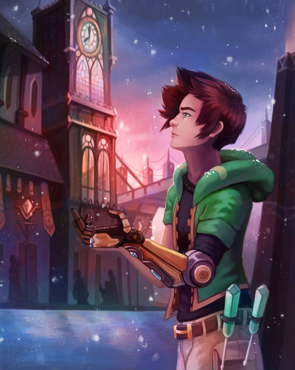 Commission - Piltover's Snowdown by RinTheYordle