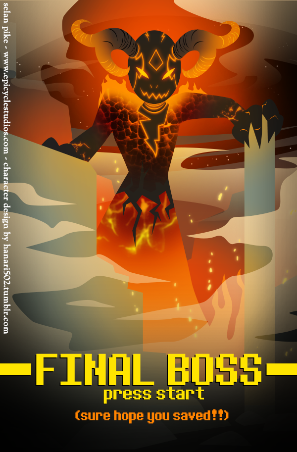 FINAL BOSS press start by SelanPike