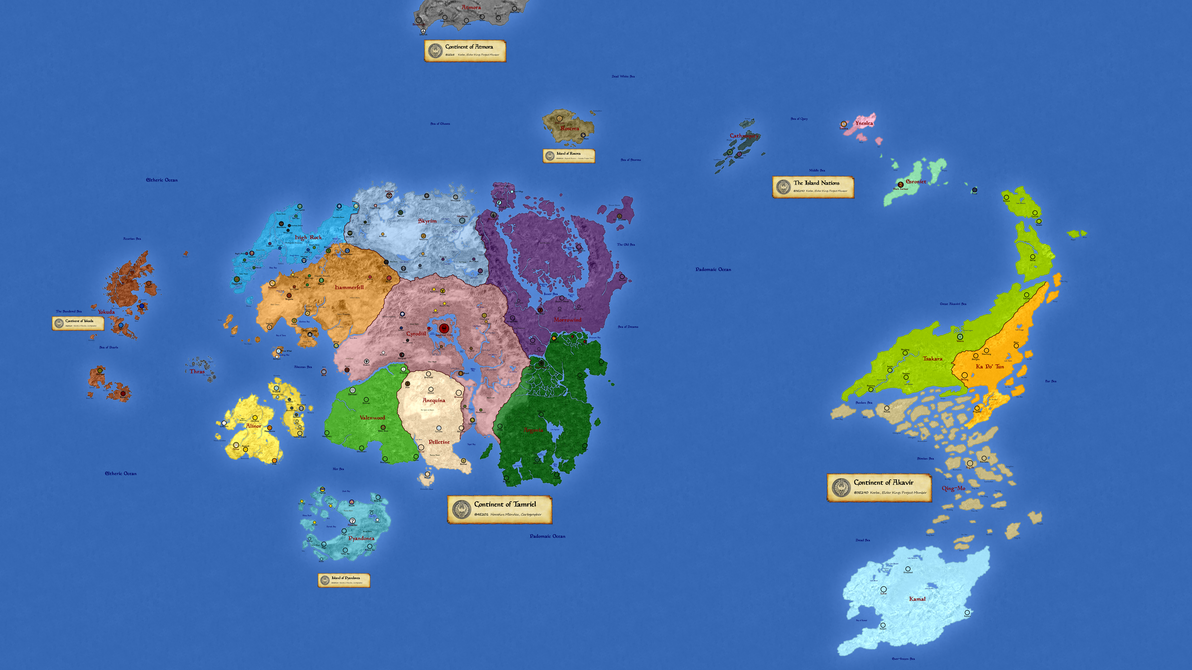 Planet Nirn - Political by hori873 on DeviantArt