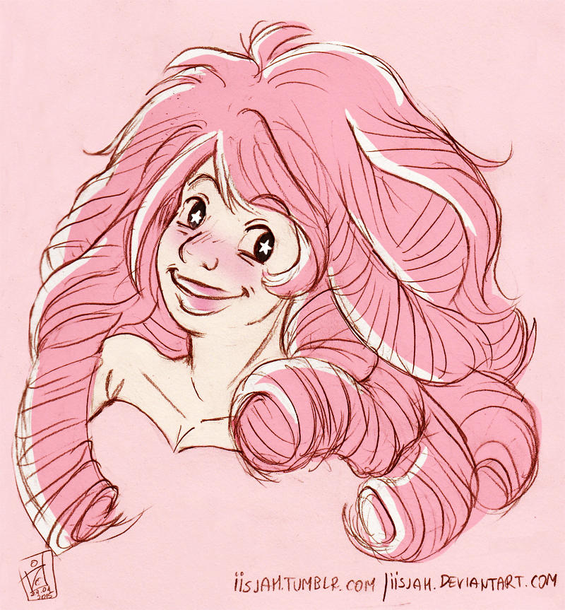 Getting back to drawing mode from a week long con absence (I didn't want to sit immediately to commissions because quality) A little Rose Quartz sketch! Because I didn’t draw big mum before w...