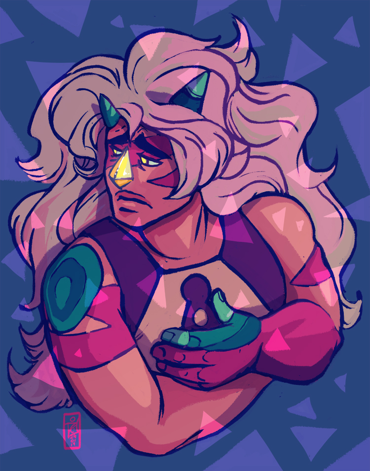 Another Steven Universe art! I wouldn't forget my queen! Jasper after Change Your Mind. My take on the symbol - an empty human figure representing how Jasper feels right now (either betrayed, or de...