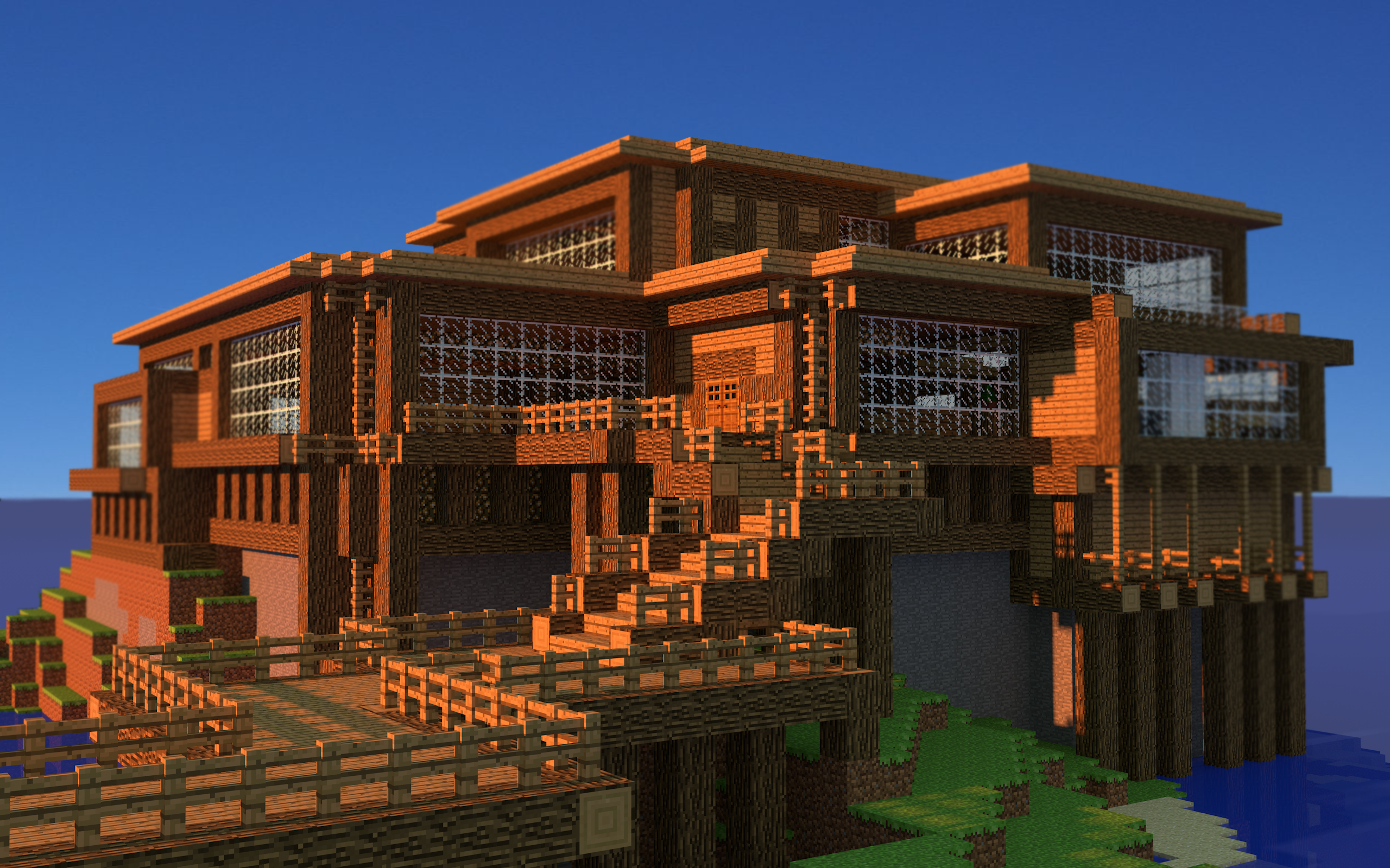 MineCraft |House Wallpaper HD | Free Download! by PoPlioP
