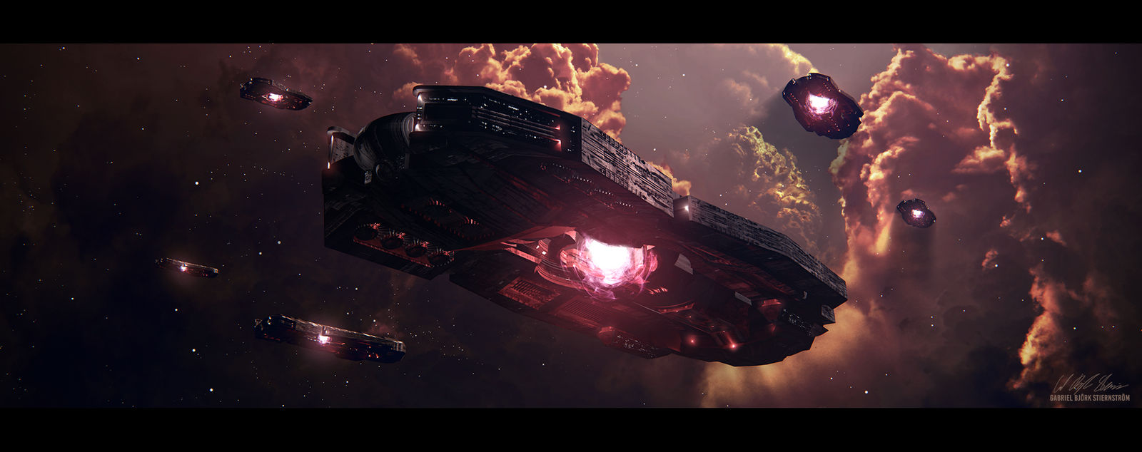 Hades' Star - Cerberus Colussus by GabrielBStiernstrom