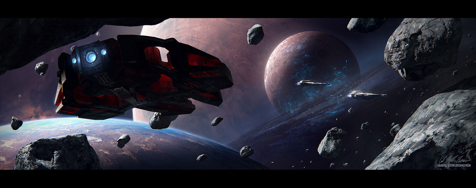 Hades' Star - Cerberus Interceptor by GabrielBStiernstrom