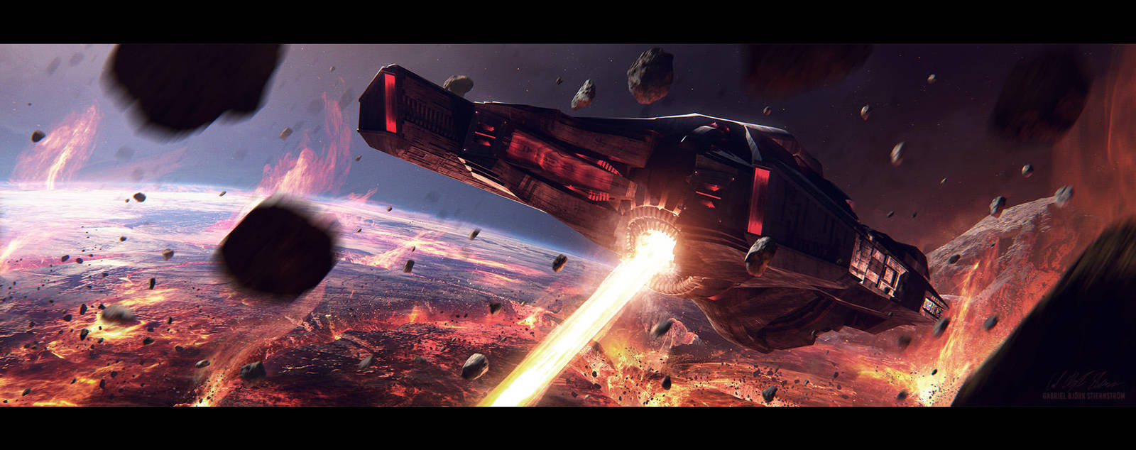 Hades' Star - Cerberus Destroyer by GabrielBStiernstrom