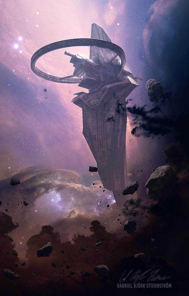 Isaac Asimov - Foundations Trilogy | Cover Art by GabrielBStiernstrom