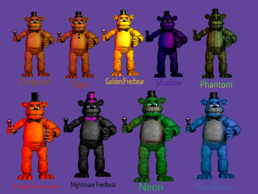 All Variations Of Freddy Fazbear By Jakesmithgg On DeviantArt All Variations Of Freddy Fazbear By Jakesmithgg On DeviantArt