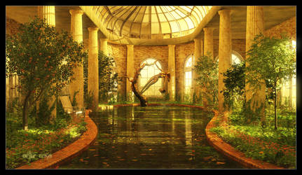 Seclusion in Green and Amber by ArthurBlue
