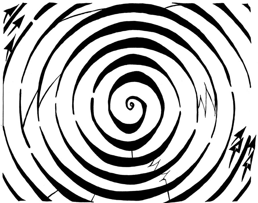 Eliptical Mazes by ink-blot-mazes