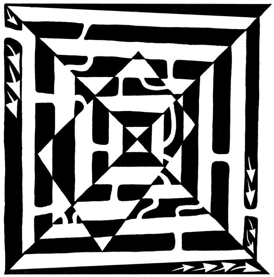 Monolith Maze by ink-blot-mazes