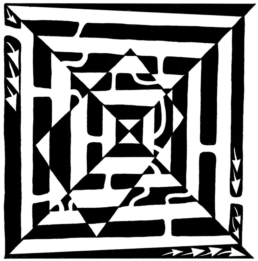 Monolith Maze by ink-blot-mazes