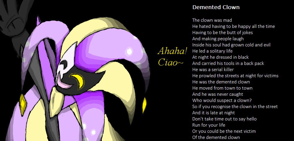 Demented Clown by demonrobber