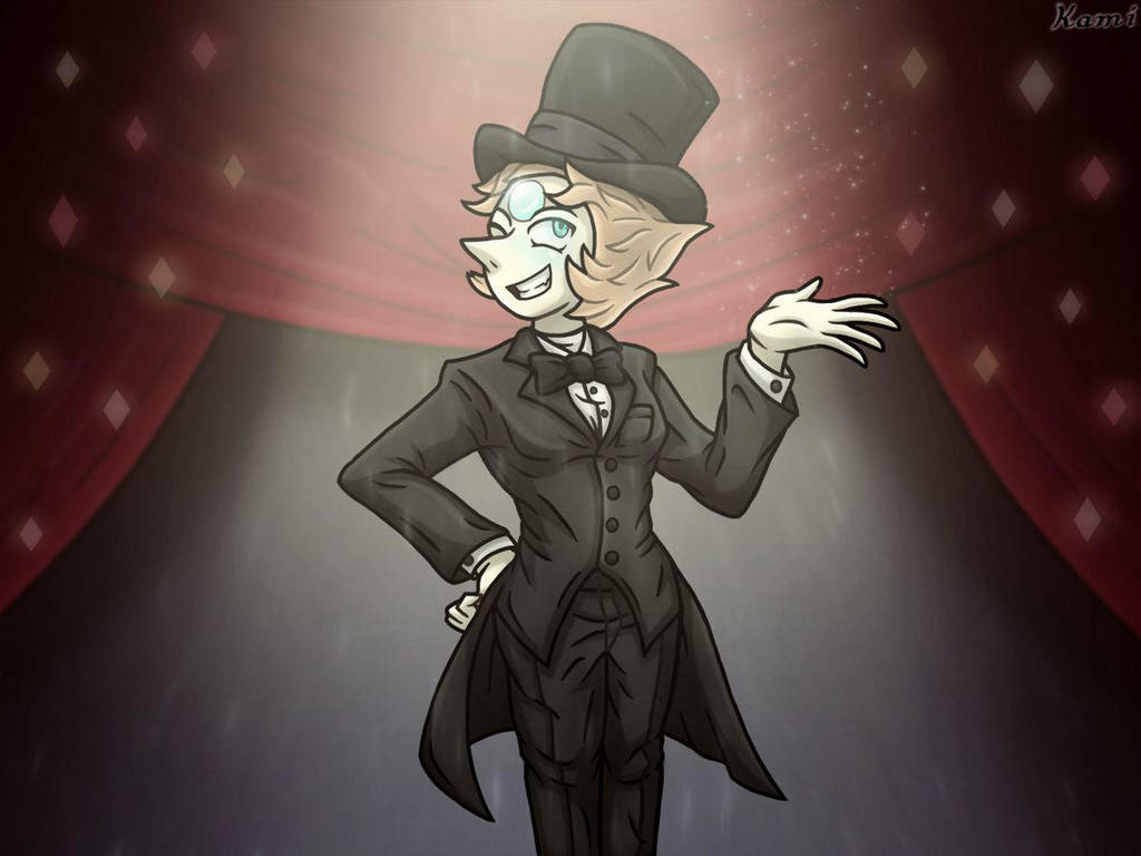 I need to lighten up and start drawing happier stuff again. So here's Pearl in a tuxedo from the musical number.