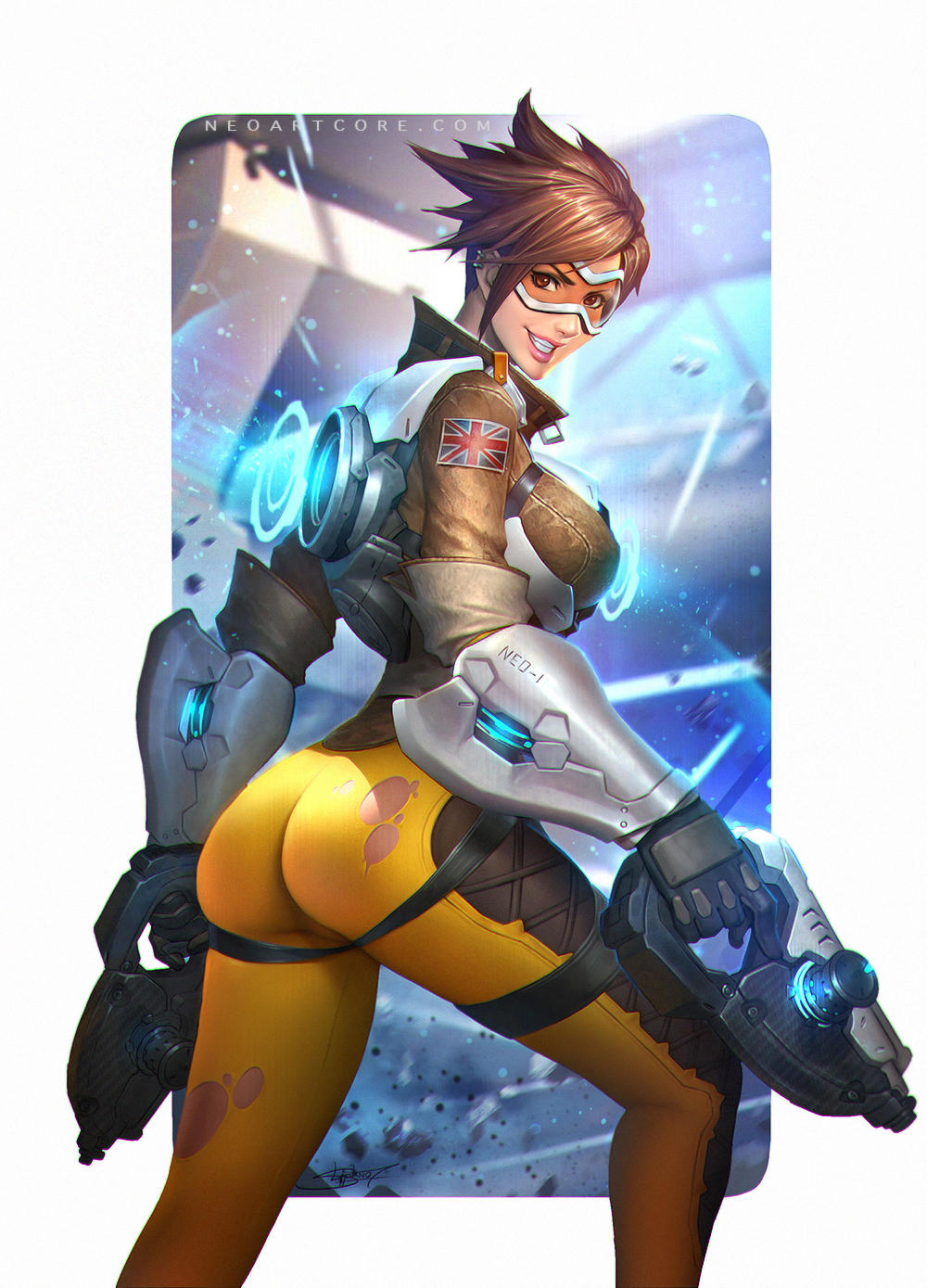 Tracer : Overwatch Fanart by NeoArtCorE