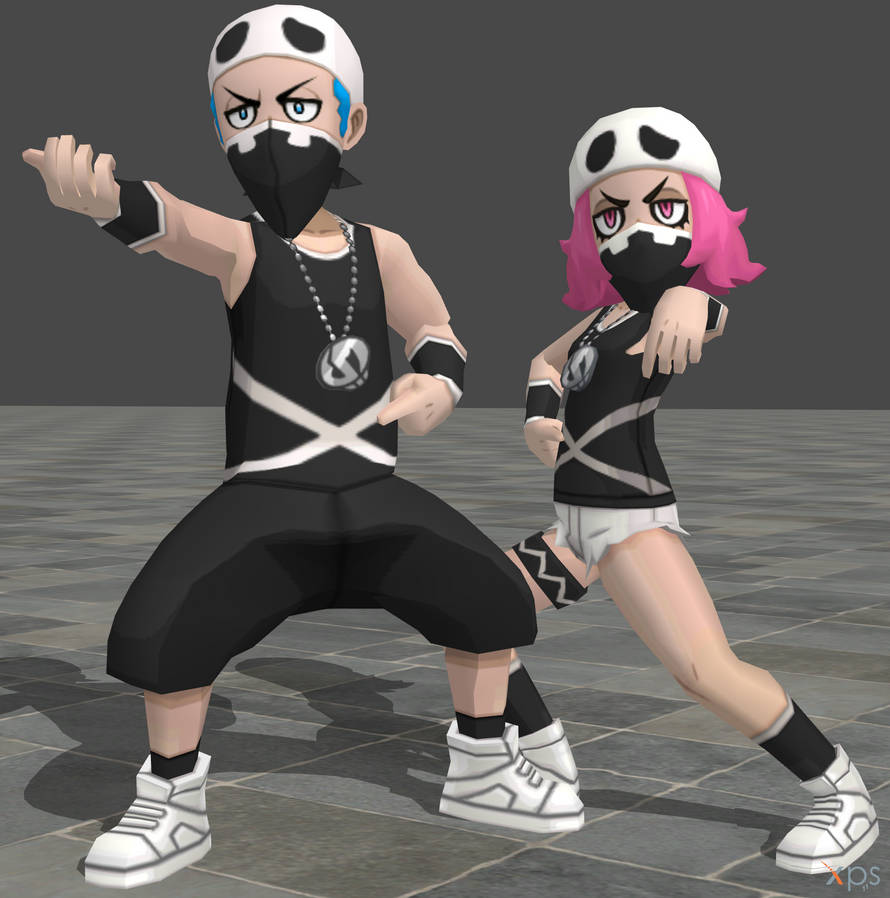 Pokemon Ultra Sun Team Skull Password XPS Pokemon Sun and Moon Team Skull Grunts by zoid162010 on DeviantArt