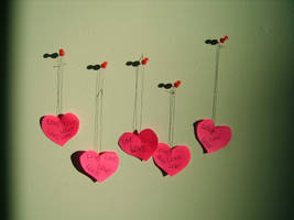 Hanging Hearts by Red--Roses
