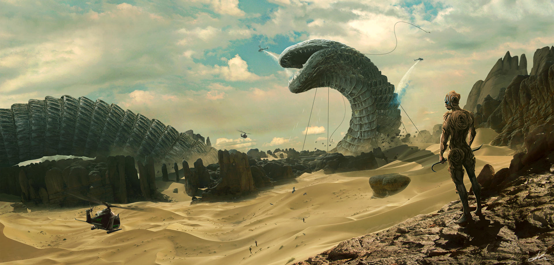 Shai-Hulud and the God Emperor by ErikShoemaker