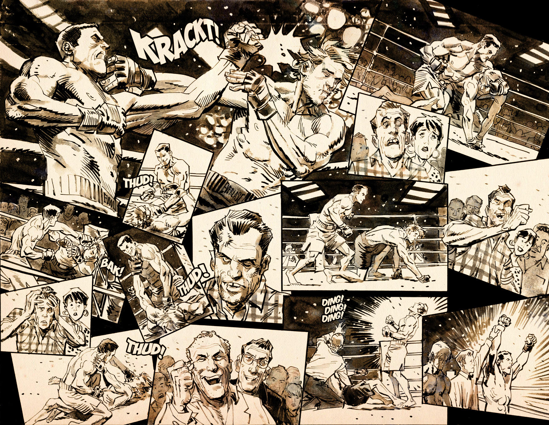 Double Page Spread from SLOTS #4 by urban-barbarian
