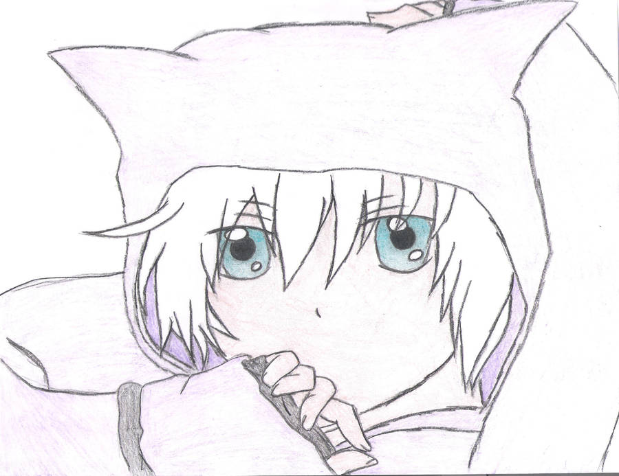 Anime Boy With Neko Hoodie By Sleeplessdaydreamer On Deviantart