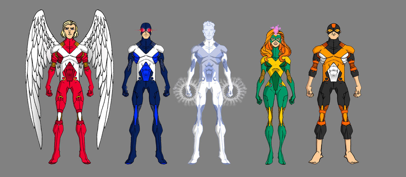 XMen Uniform Variants by thejason10 on DeviantArt