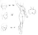 Female face and body by Rakshmi