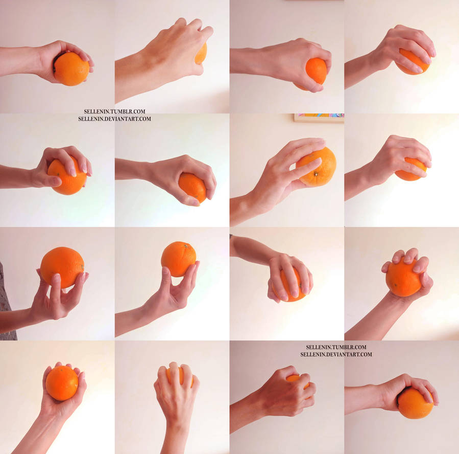 Hands reference 3 ball grip by Sellenin on DeviantArt