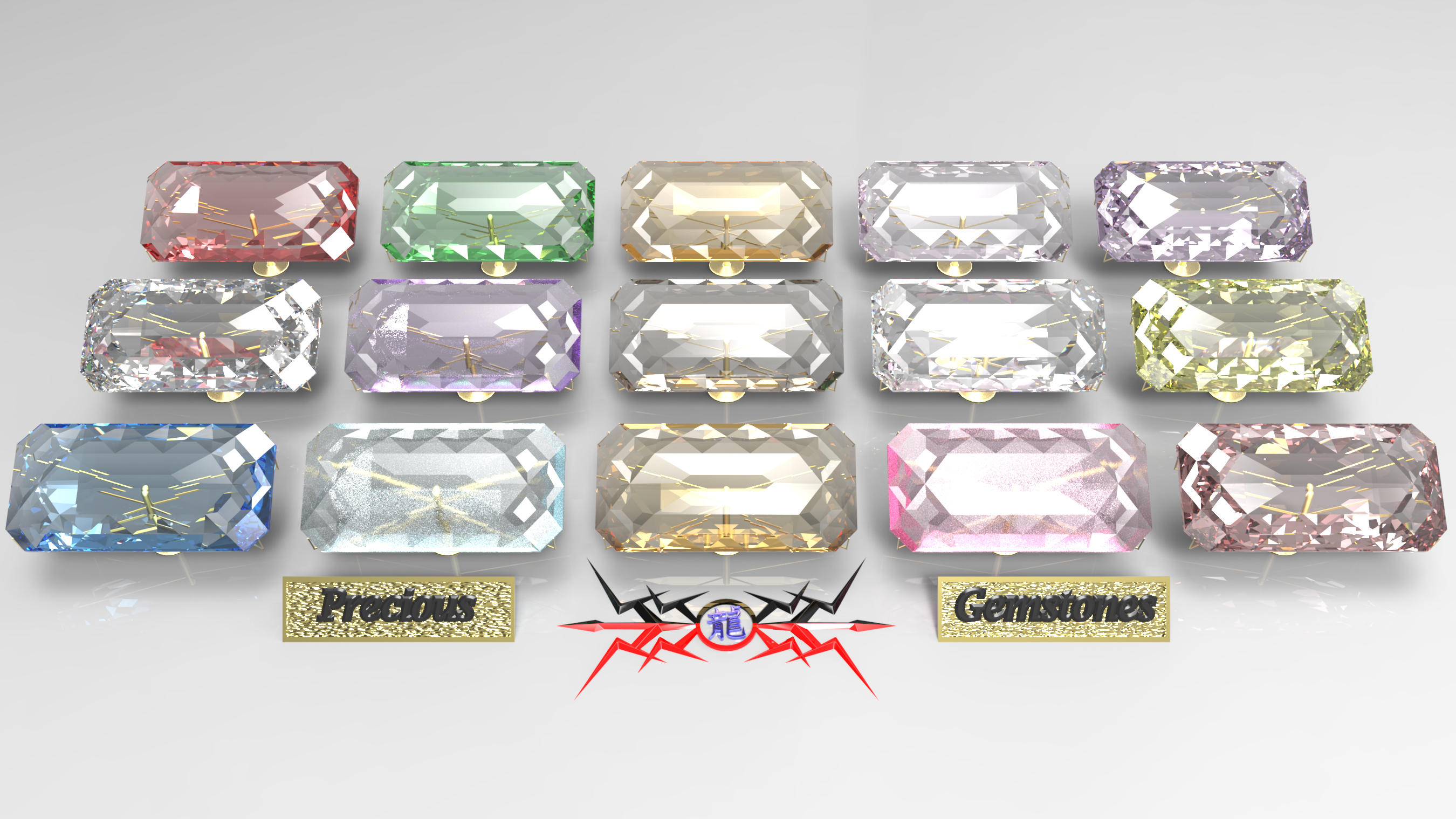Precious Gemstone Collection by Bahr3DCG