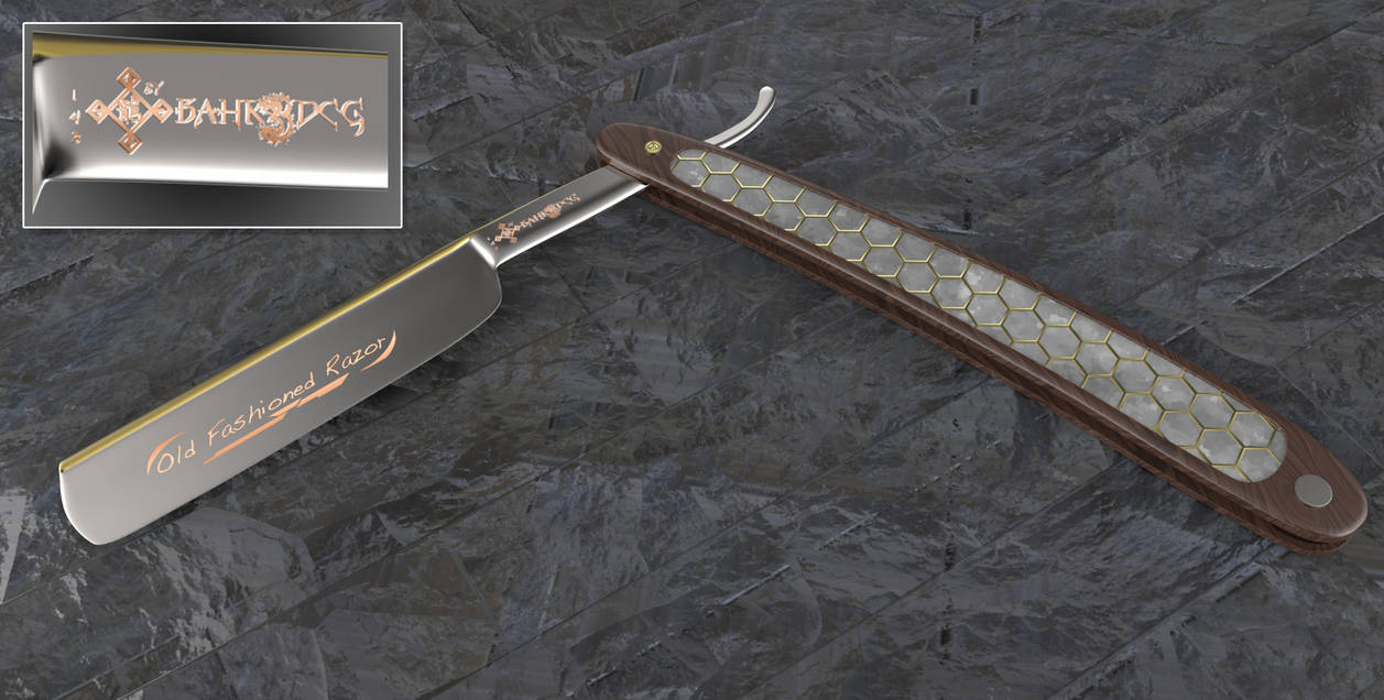 Straight Edge Razor by Bahr3DCG