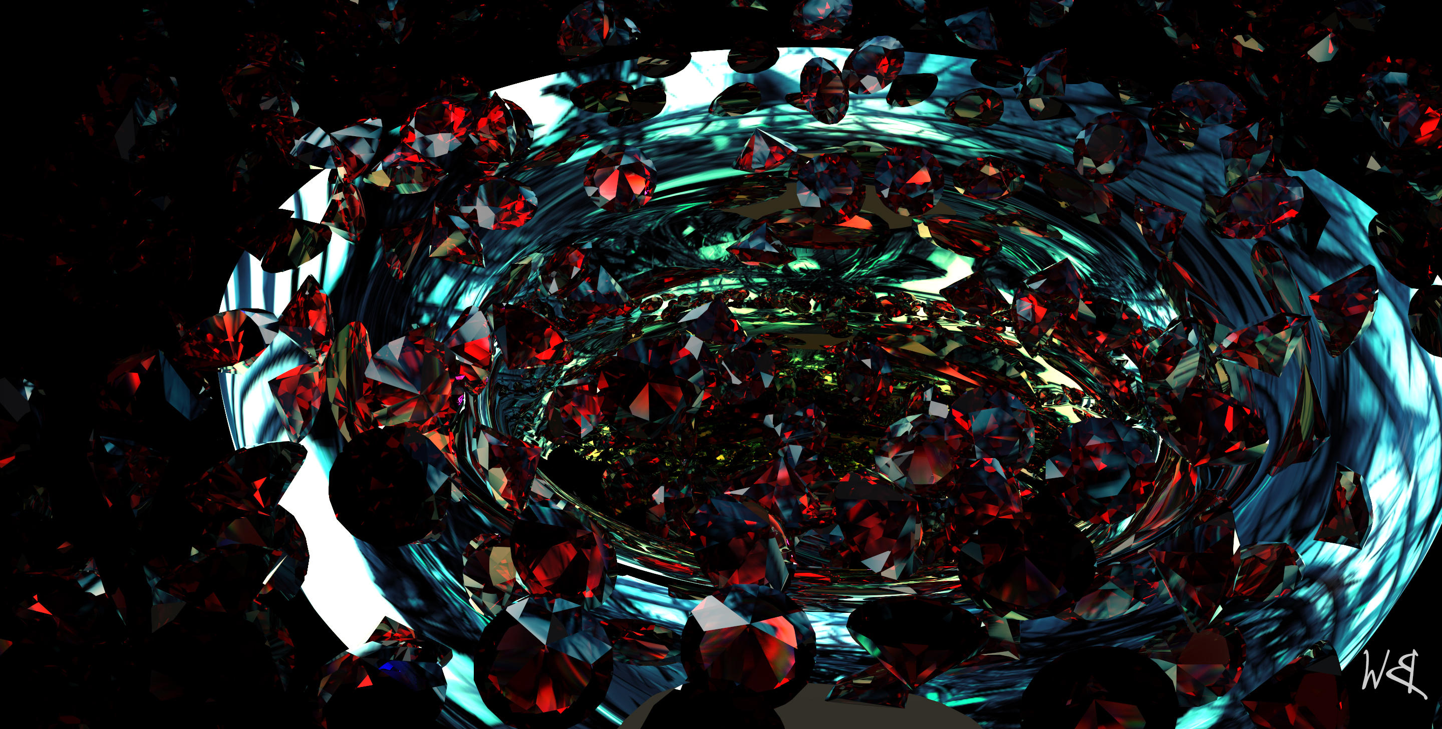 Ruby Cascade #2 by Bahr3DCG