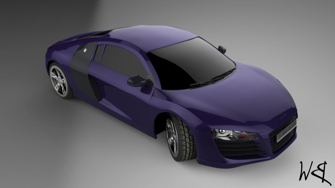 Audi R8 3D Model by Bahr3DCG