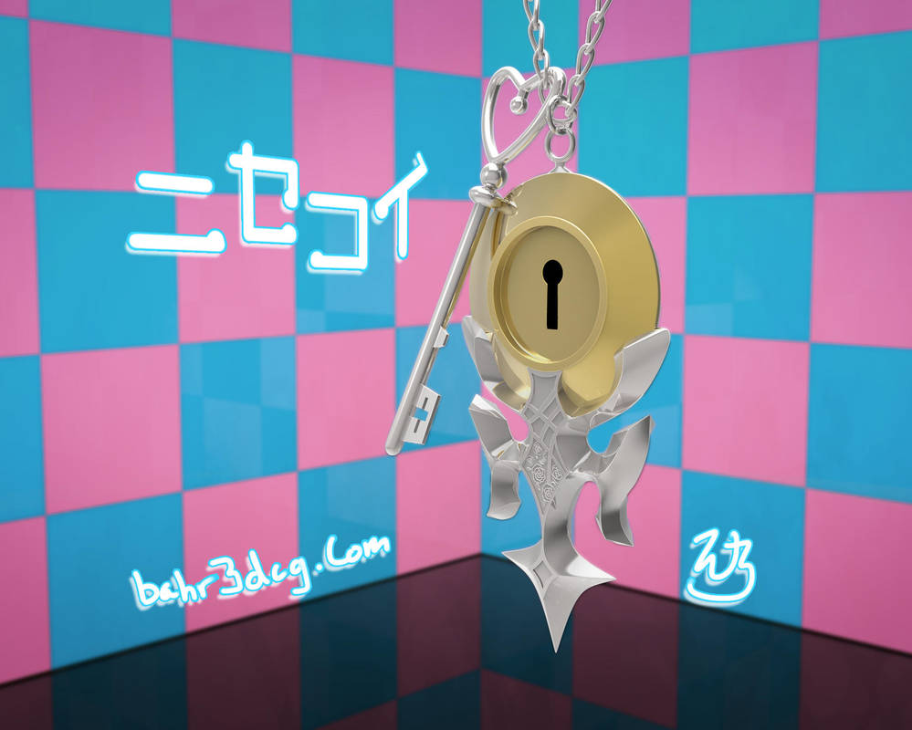 Nisekoi: Pendant and Key 3D by Bahr3DCG