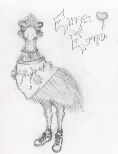 Emo Emu by ZwitterSaft