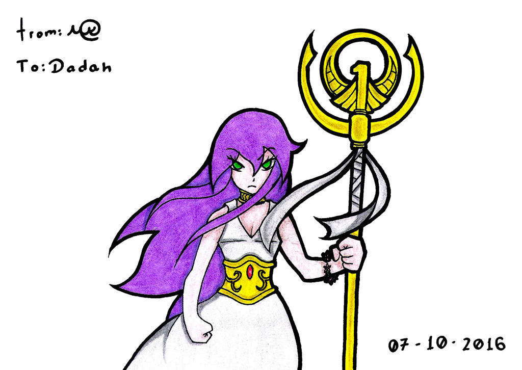 Saint Seiya (The Lost Canvas) - Sasha (Athena) V2 by MaruanKaled on ...