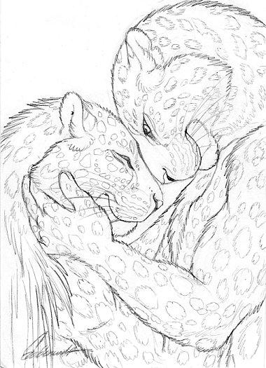 Cuddly Couples - Amur Leopards by Goldenwolf