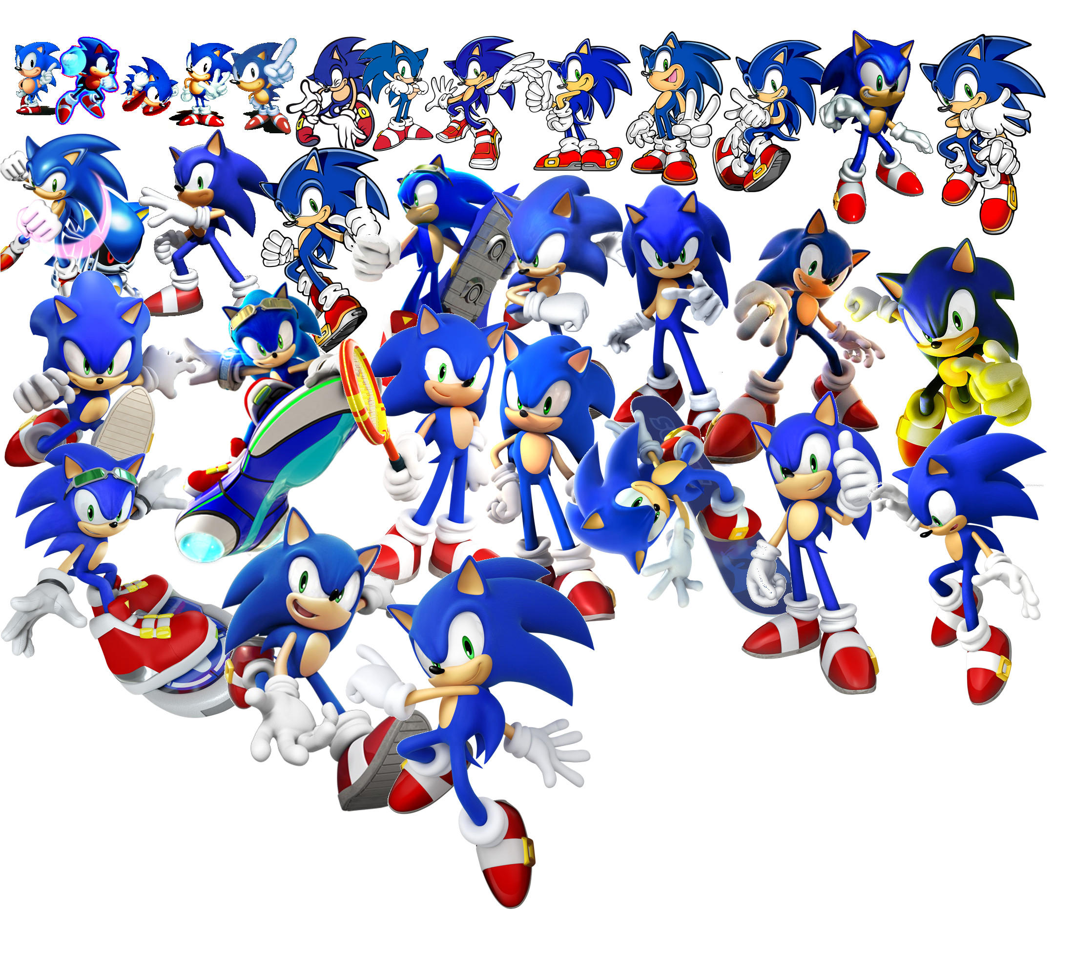 Sonic's Evolution Timeline by DentThePorcupine on DeviantArt