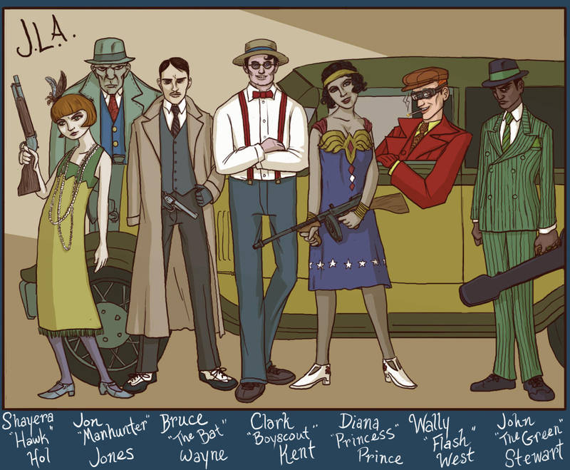 Jazz Age Justice League by genesischant