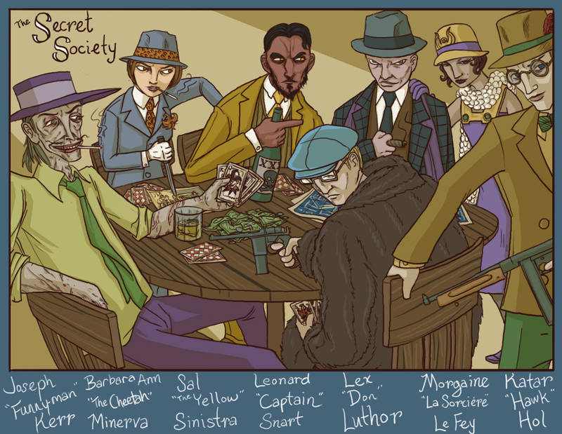 Jazz Age JLA Villains by genesischant