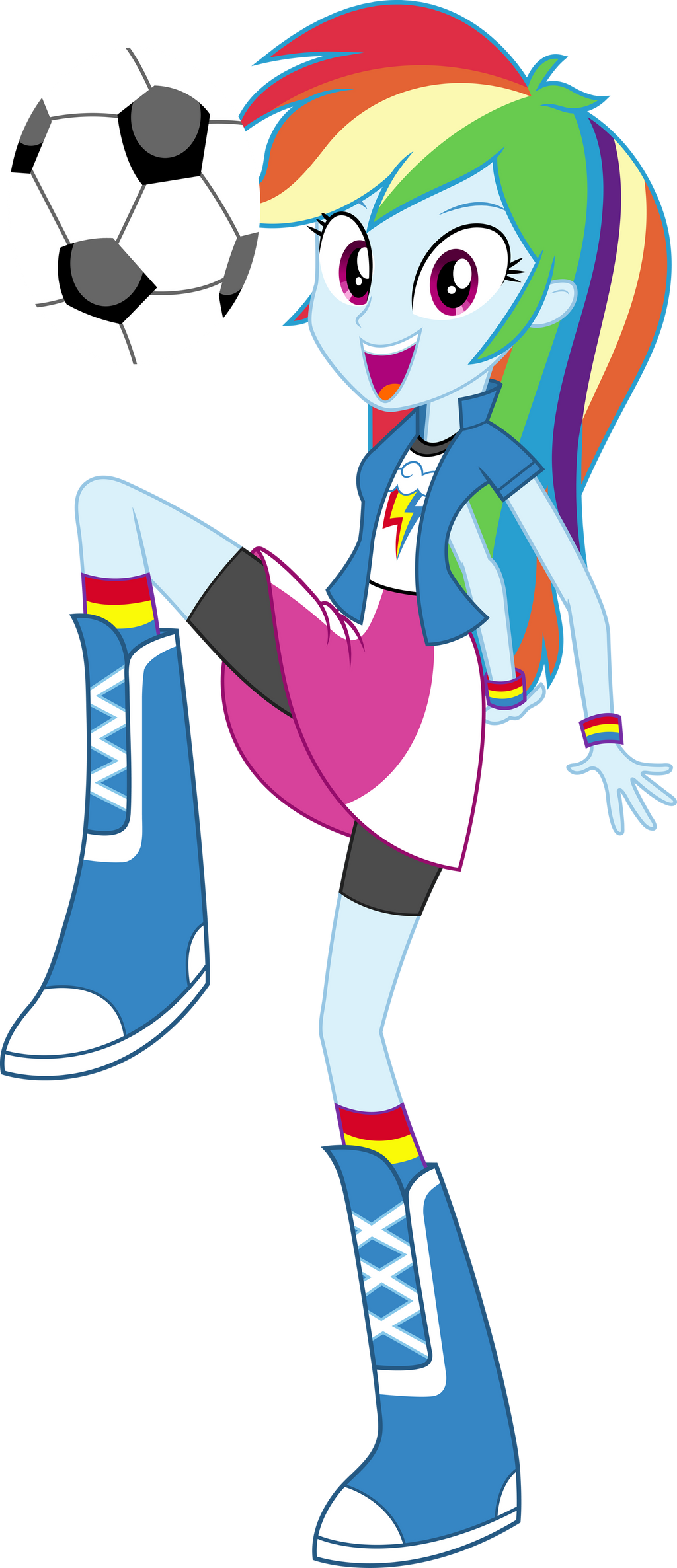 Equestria Girls Rainbow Dash Vector by Sugar-Loop