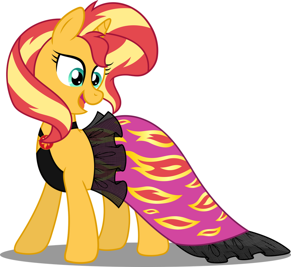 Sunset Shimmer Gala Dress by Sugar-Loop on DeviantArt