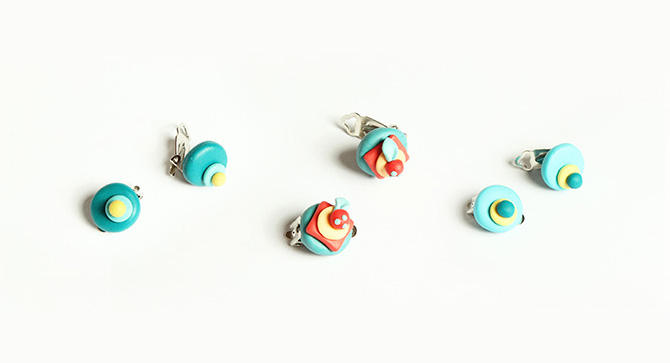 Cupcake Earrings by designandberries