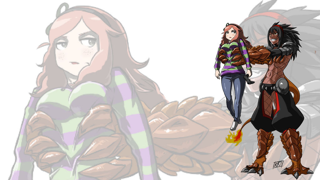 Wallpaper Vivian james 2 by KukuruyoArt