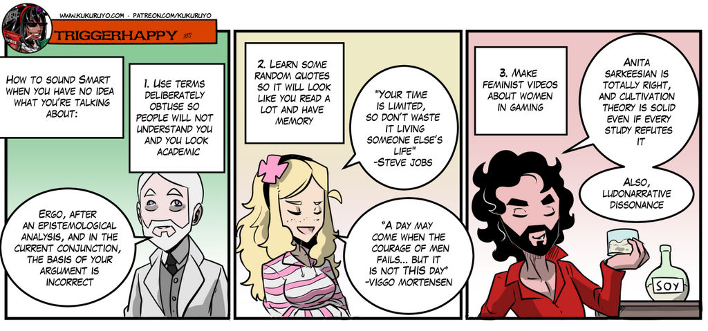 Triggerhappy: How to look smart by KukuruyoArt