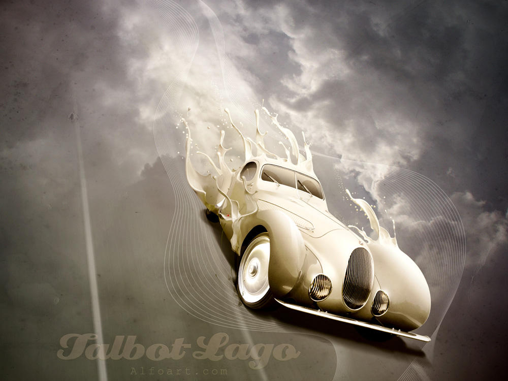 Retro car poster. Talbot-Lago. by AlexandraF Retro car poster. Talbot-Lago. by AlexandraF